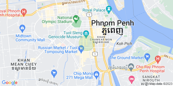 BKK 3, ボンケンコン, プノンペンの地図