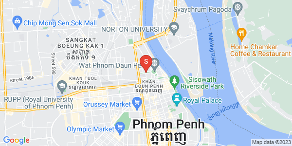 Carte de Boeng Reang, Daun Penh, Phnom Penh