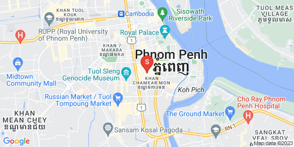 Mapa: BKK 1, Boeng Keng Kang, Phnom Penh