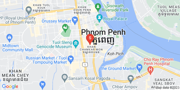 Carte de BKK 1, Boeng Keng Kang, Phnom Penh