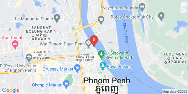 Preah Sisowath Quay, 塔仔山, 隆边区, 金边地图