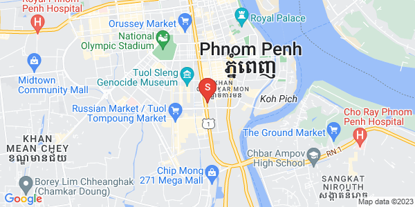 万景岗1分区（BKK1), 波哥堪, 金边地图