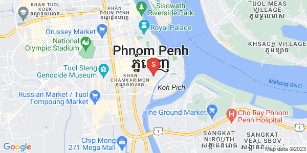 Carte de Tonle Bassac, Chamkarmon, Phnom Penh