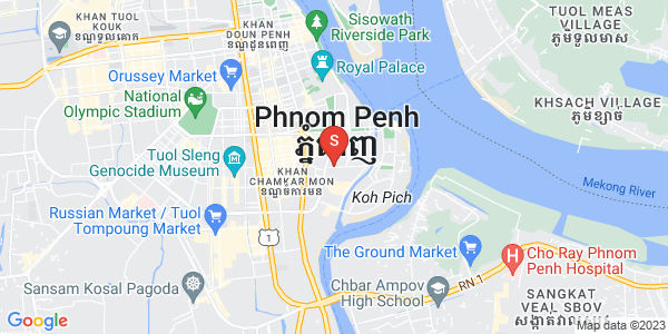 Carte de Tonle Bassac, Chamkarmon, Phnom Penh