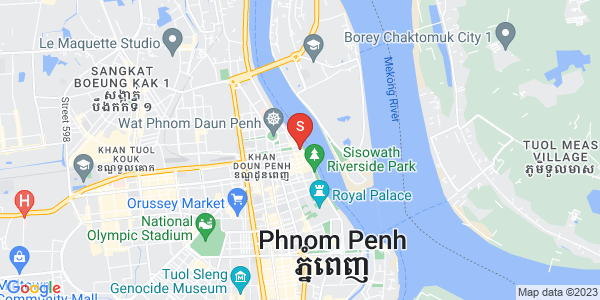 Mapa: Wat Phnom, Daun Penh, Phnom Penh