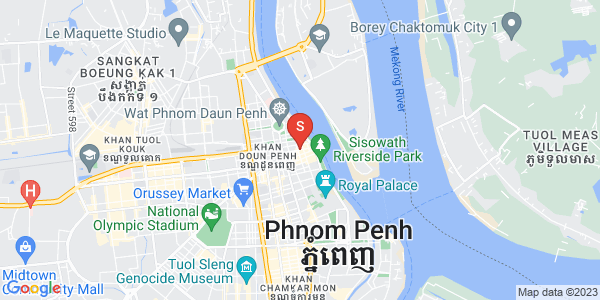 Carte de Phsar Chas, Daun Penh, Phnom Penh