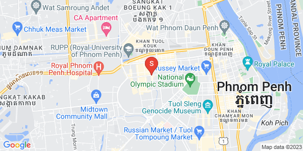 Map of Boeung Kak 2, Toul Kork, Phnom Penh