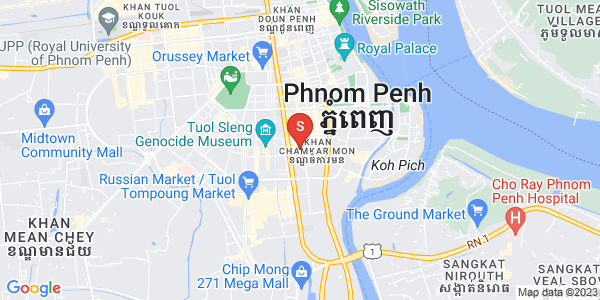 352 St., BKK 1, ボンケンコン, プノンペンの地図