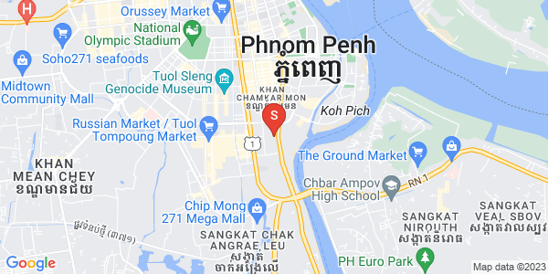 Mapa: BKK 1, Boeng Keng Kang, Phnom Penh