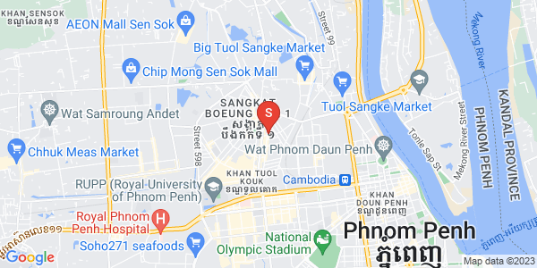 แผนที่ บึงกัก 1, ตuolโกก, พนมเปญ