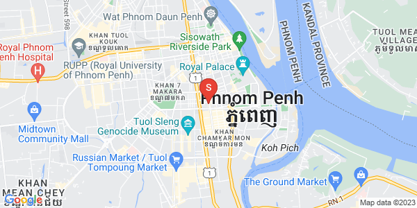 Mapa: Boeng Reang, Daun Penh, Phnom Penh