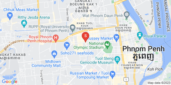 Mapa: Boeung Kak 2, Toul Kork, Phnom Penh
