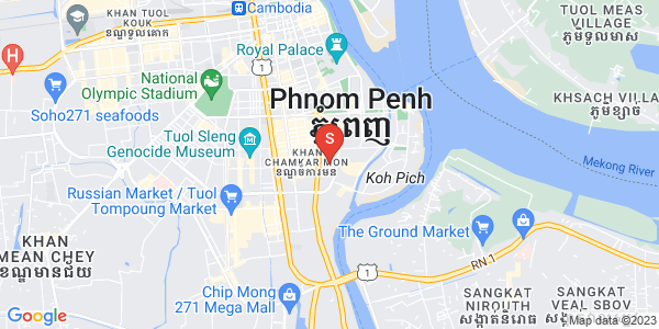 Carte de Tonle Bassac, Chamkarmon, Phnom Penh