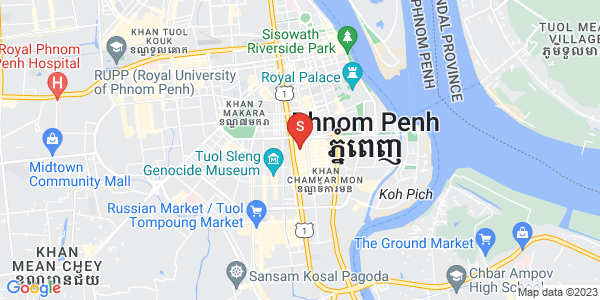 Mapa: BKK 1, Boeng Keng Kang, Phnom Penh