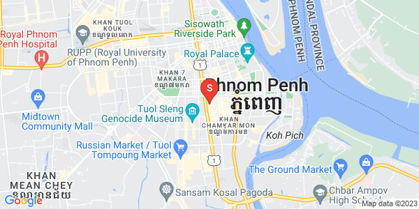 Mapa: BKK 1, Boeng Keng Kang, Phnom Penh