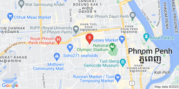 Map of Boeung Kak 2, Toul Kork, Phnom Penh