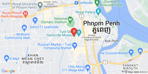 Mapa: BKK 1, Boeng Keng Kang, Phnom Penh