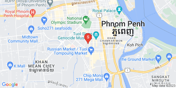 Map of BKK 1, Boeng Keng Kang, Phnom Penh