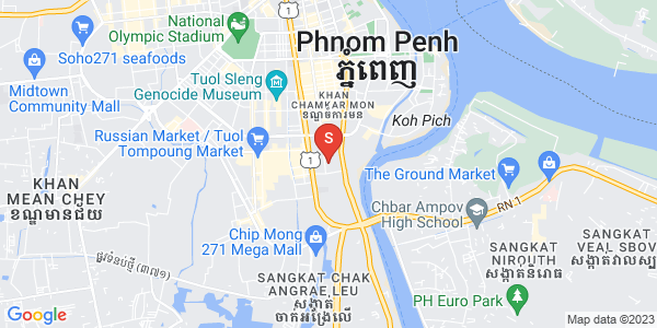 万景岗1分区（BKK1), 波哥堪, 金边地图