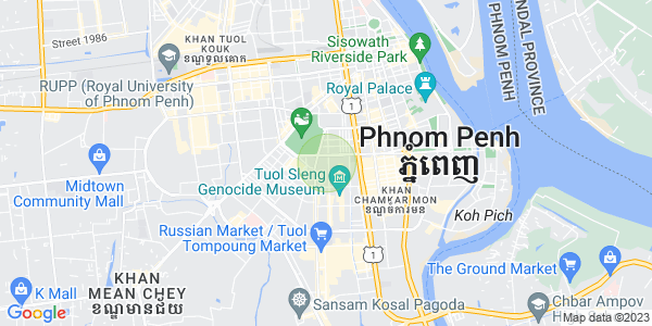 Mapa: BKK 2, Boeng Keng Kang, Phnom Penh