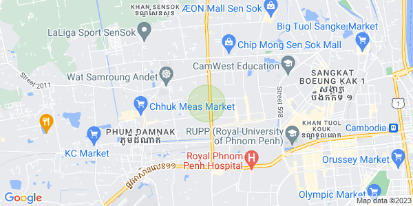 แผนที่ ตึกทลา, แซนสก, พนมเปญ