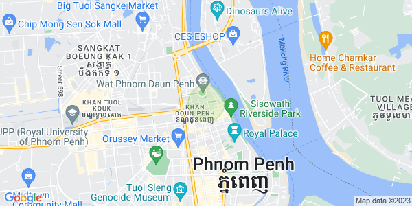 Carte de Wat Phnom, Daun Penh, Phnom Penh