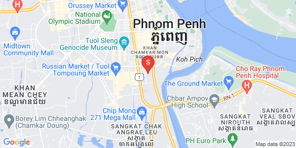 万景岗1分区（BKK1), 波哥堪, 金边地图