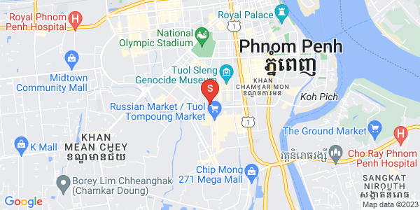 Carte de Toul Tum Poung 1, Chamkarmon, Phnom Penh