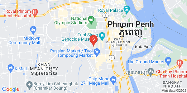 万景岗1分区（BKK1), 波哥堪, 金边地图