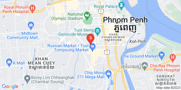 BKK 1, ボンケンコン, プノンペンの地図