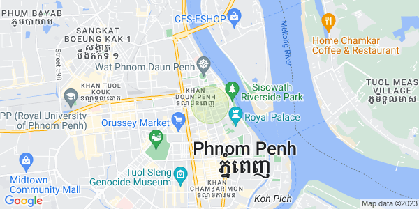 Mapa: Phsar Kandal I, Daun Penh, Phnom Penh
