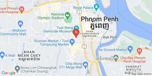 Map of BKK 3, Boeng Keng Kang, Phnom Penh
