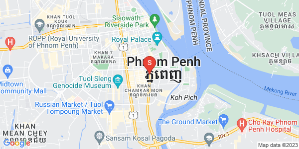 Carte de BKK 1, Boeng Keng Kang, Phnom Penh