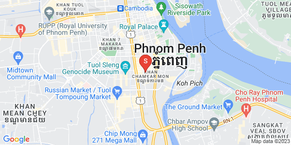 Map of BKK 1, Boeng Keng Kang, Phnom Penh