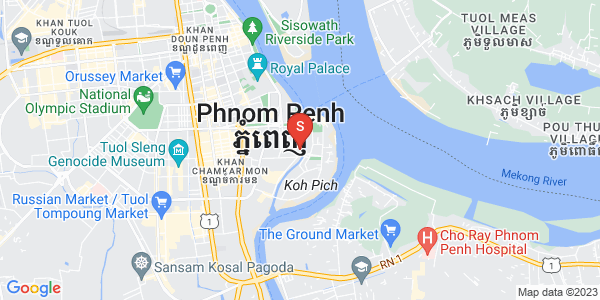 トンレバサック, チャムカモン, プノンペンの地図