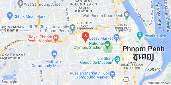 Carte de Tuek L'ak 3, Toul Kork, Phnom Penh