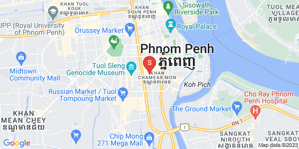 Map of BKK 1, Boeng Keng Kang, Phnom Penh