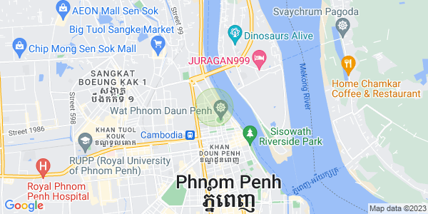 ផែនទី វត្តភ្នំ, ដូនពេញ, ភ្នំពេញ