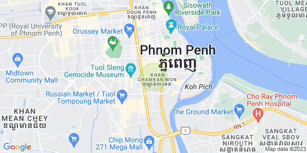 万景岗1分区（BKK1), 波哥堪, 金边地图