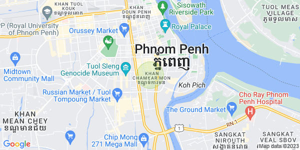Map of BKK 1, Boeng Keng Kang, Phnom Penh