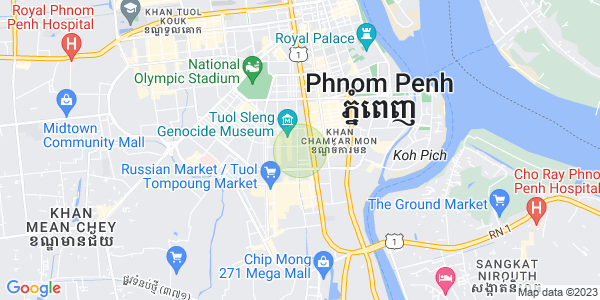 BKK 3, ボンケンコン, プノンペンの地図