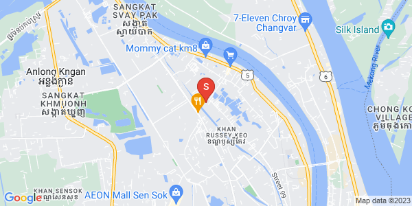 Chrang Chamres 2分区, 雷西郊区, 金边地图