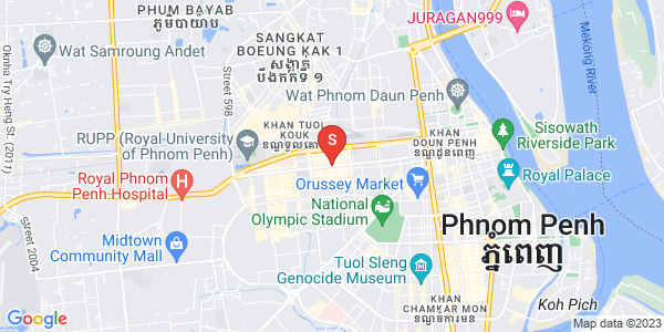 Mapa: Boeung Kak 1, Toul Kork, Phnom Penh