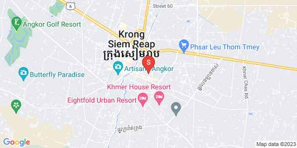 Street 26  26, Sala Kamraeuk县, 暹粒地图