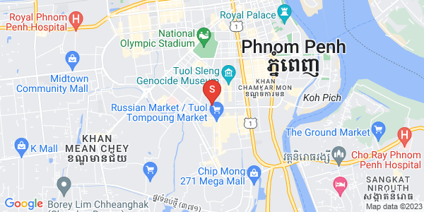 แผนที่ โตนเลบาสัก, จัมการมอน, พนมเปญ