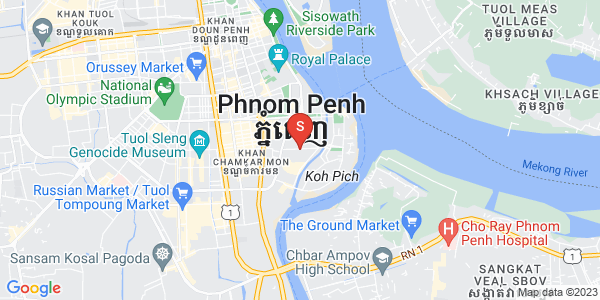 Carte de Tonle Bassac, Chamkarmon, Phnom Penh