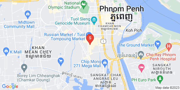 万景岗3分区（BKK3), 波哥堪, 金边地图