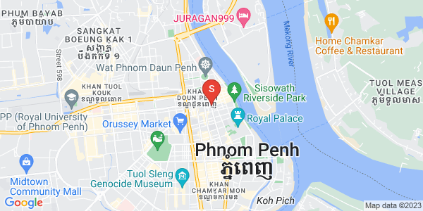 Mapa: Preah Sisowath Quay, Chakto Mukh, Daun Penh, Phnom Penh