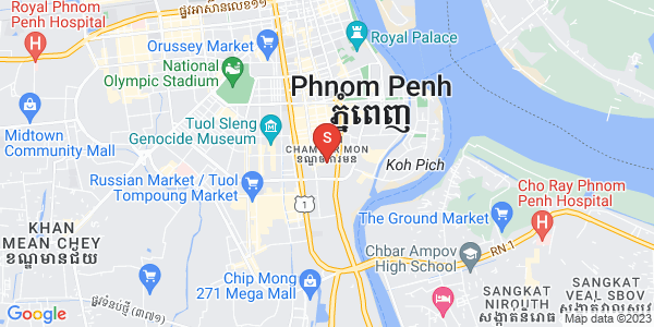 แผนที่ โตนเลบาสัก, จัมการมอน, พนมเปญ
