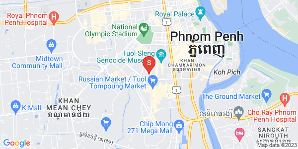 万景岗1分区（BKK1), 波哥堪, 金边地图